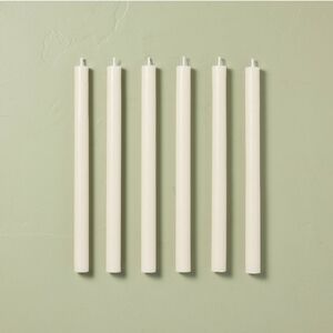 Hearth & Hand With Magnolia 12" Taper Candle Cream (Set of 6)